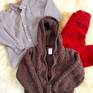 Ralph Lauren Pant / Gymboree Zip Hoodie & Shirt